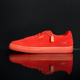 PUMA: Красные кроссовки Suede