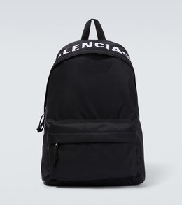 Balenciaga: Чёрный рюкзак 