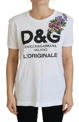 Dolce & Gabbana: Белый свитер T