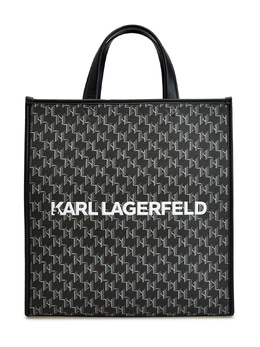 KARL LAGERFELD: Чёрная сумка  Ikonik Monogram