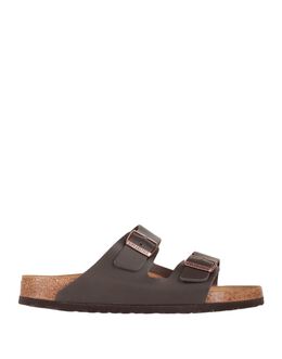 BIRKENSTOCK: Тёмные сандалии 