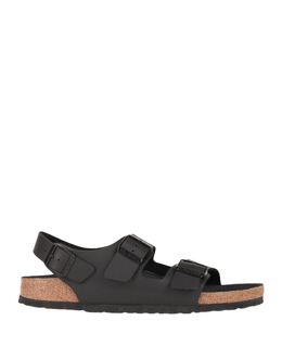 BIRKENSTOCK: Чёрные сандалии 