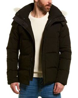 Canada Goose: Чёрный пуховик Wyndham