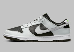 Nike: Серые кроссовки Dunk Low