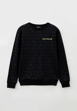 Balmain: Чёрный свитшот