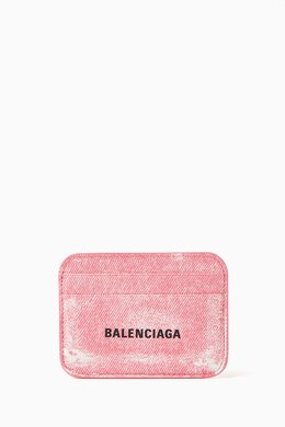 Balenciaga: Розовый картхолдер Cash