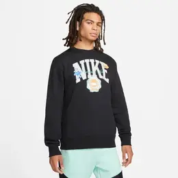 NIKE: Чёрная толстовка  Sportswear Club