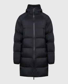 Moncler: Чёрный пуховик 