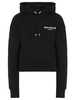 BALMAIN: Хлопковая толстовка