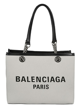 Balenciaga: Бежевая сумка-шоппер  Shopping