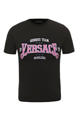 Versace: Хлопковая футболка 