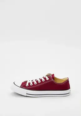 Converse: Бордовые кеды