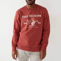 True Religion: Красный свитшот 