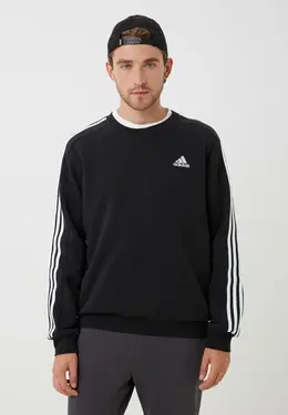 adidas: Чёрный свитшот