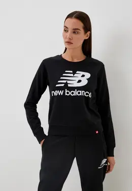 New Balance: Чёрный свитшот