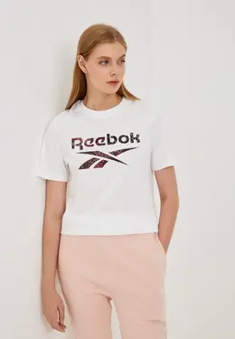 Reebok: Белая футболка