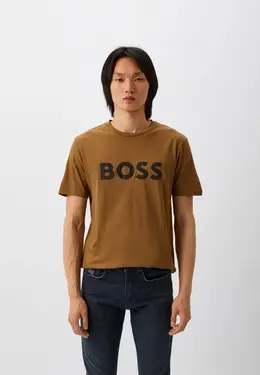 Boss: Коричневая футболка