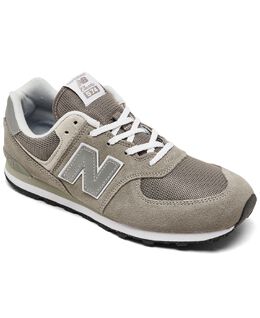 New Balance: Серые кроссовки  574