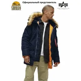 ALPHA INDUSTRIES: Голубая куртка 