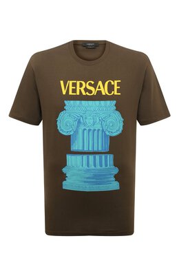 Versace: Хлопковая футболка 