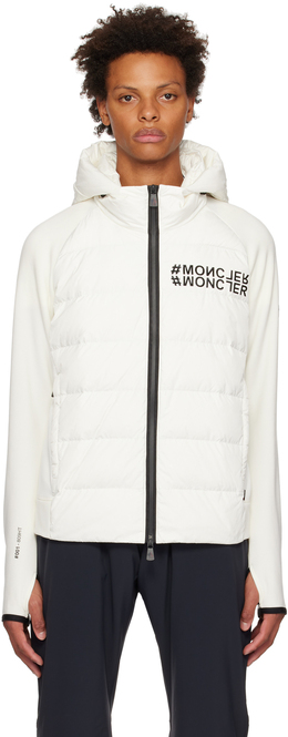 Moncler Grenoble: Белый пуховик 