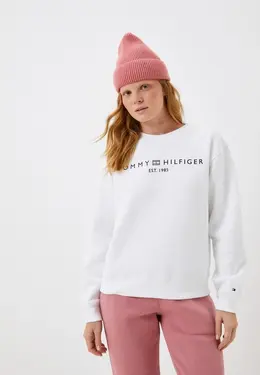 Tommy Hilfiger: Белый свитшот