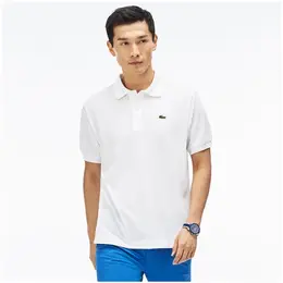 LACOSTE: Белое поло 