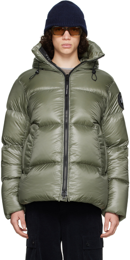 Canada Goose: Зелёный пуховик  Crofton