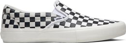 Vans: Белые кеды  Classic Slip On Checkerboard