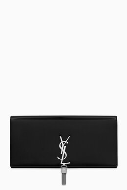 SAINT LAURENT: Блестящий клатч Kate