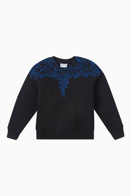 Marcelo Burlon: Хлопковый свитшот Wings