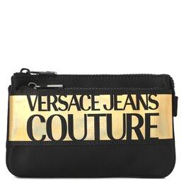 Versace Jeans Couture: Чёрная поясная сумка