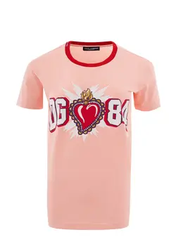 Dolce & gabbana: Розовая футболка T