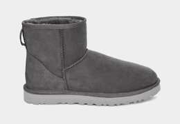 UGG: Серые угги Classic Mini