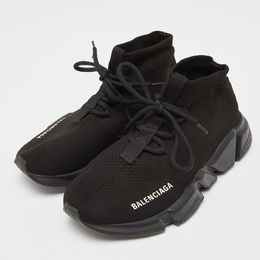 Balenciaga: Чёрные кроссовки Speed Trainer