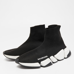 Balenciaga: Чёрные кроссовки Speed Trainer