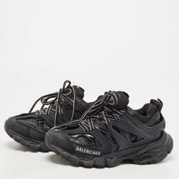 Balenciaga: Чёрные кроссовки Track 2