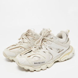 Balenciaga: Белые кроссовки Track