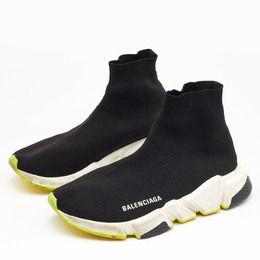 Balenciaga: Чёрные кроссовки Speed Trainer