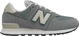 New Balance: Серые кроссовки  574