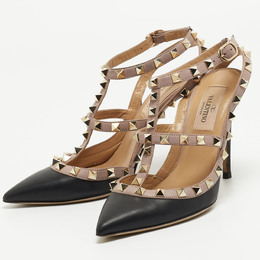 Valentino: Чёрные туфли Rockstud