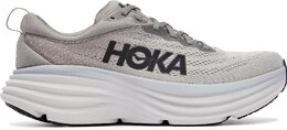 HOKA: Серые кроссовки 