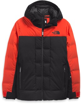 The North Face: Красный пуховик 