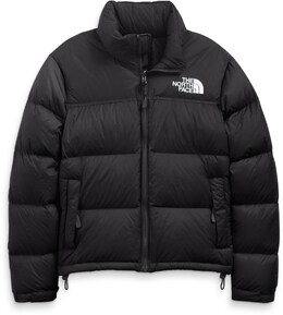 The North Face: Чёрный пуховик  Nuptse