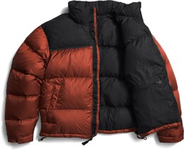 The North Face: Коричневый пуховик  Nuptse