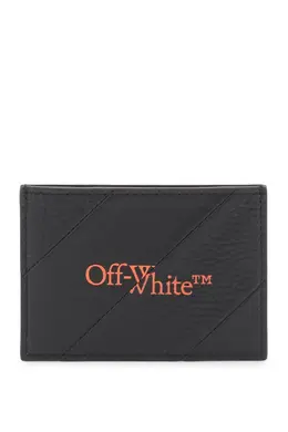 OFF-WHITE: Чёрный картхолдер Diagonal