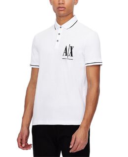 Armani Exchange: Рубашка Icon с вышивкой