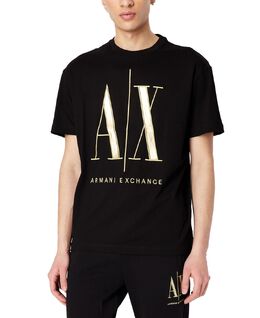 Armani Exchange: Футболка с вышивкой