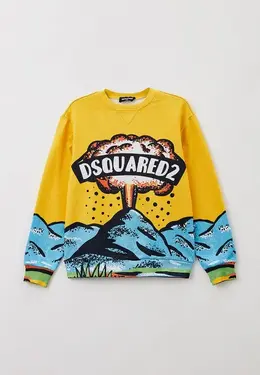 Dsquared2: Жёлтый свитшот 