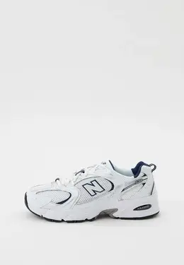 New Balance: Белые кроссовки